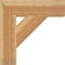 Ekena Millwork Traditional Block Rough Sawn Bracket, Western Red Cedar, 6"W x 24"D x 24"H BKT06X24X24TRA05RWR - alternate 3